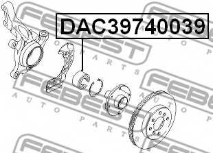 Подшипник ступицы колеса FEBEST DAC39740039 - изображение 1