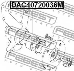 Подшипник ступицы колеса FEBEST DAC40720036M - изображение 1