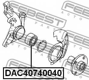 Подшипник ступицы колеса FEBEST DAC40740040 - изображение 1