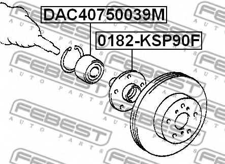 Подшипник ступицы колеса FEBEST DAC40750039M - изображение 1