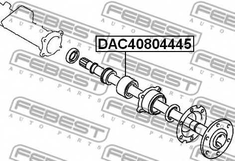 Подшипник ступицы колеса FEBEST DAC40804445 - изображение 1