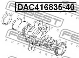 Подшипник ступицы колеса FEBEST DAC416835-40 - изображение 1
