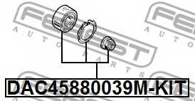 Подшипник ступицы колеса FEBEST DAC45880039M-KIT - изображение 1