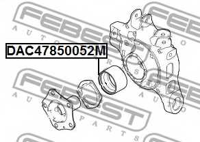 Подшипник ступицы колеса FEBEST DAC47850052M - изображение 1