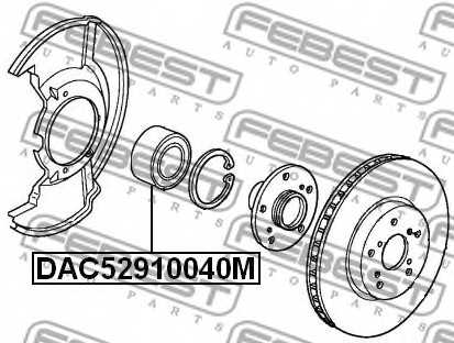 Подшипник ступицы колеса FEBEST DAC52910040M - изображение 1