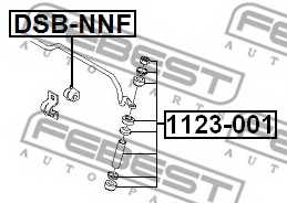 Опора стабилизатора FEBEST DSB-NNF - изображение 1