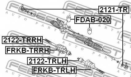 Подвеска рулевого управления FEBEST FDAB-020 - изображение 1