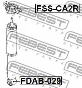 Втулка, амортизатор FEBEST FDAB-029 - изображение 1