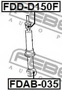 Втулка, амортизатор FEBEST FDAB-035 - изображение 1