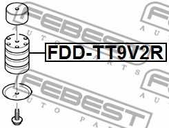 Листовая рессора, дополнительная рессора FEBEST FDD-TT9V2R - изображение 1