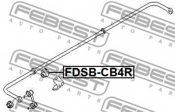 Опора стабилизатора FEBEST FDSB-CB4R - изображение 1