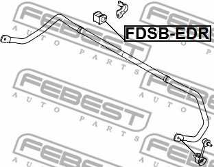 Опора стабилизатора FEBEST FDSB-EDR - изображение 1