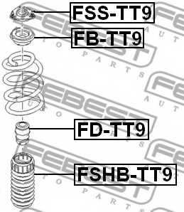 Амортизатор передний <b>FEBEST FD-TT9</b> - изображение 1