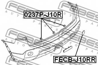 Заглушка буксировочного крюка <b>FEBEST FECB-J10RR</b> - изображение 1