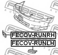 Покрышка, противотуманная фара FEBEST FECOV-RUNLH - изображение 1