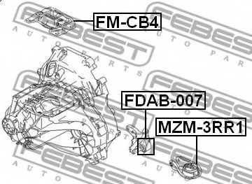 Подвеска двигателя FEBEST FM-CB4 - изображение 1