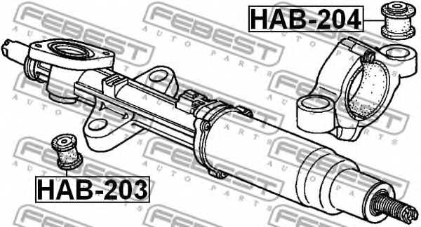 Подвеска рулевого управления FEBEST HAB-203 - изображение 1