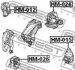 Подвеска двигателя FEBEST HM-026 - изображение 1