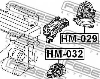 Подвеска двигателя FEBEST HM-032 - изображение 1