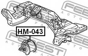 Подвеска двигателя FEBEST HM-043 - изображение 1