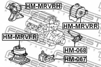 Опора кпп <b>FEBEST HM-068</b> - изображение 1