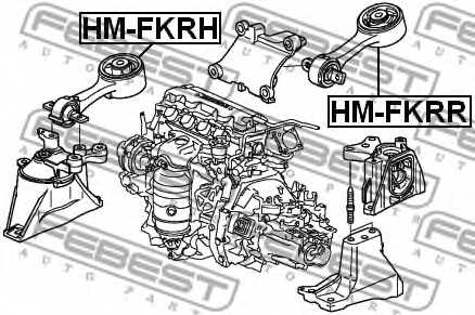 Подвеска двигателя FEBEST HM-FKRH - изображение 1