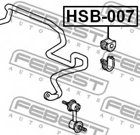 Втулка стабилизатора FEBEST HSB007 - изображение 1