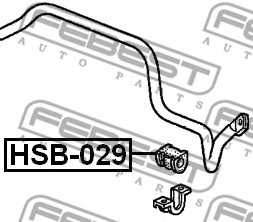 Опора стабилизатора FEBEST HSB-029 - изображение 1