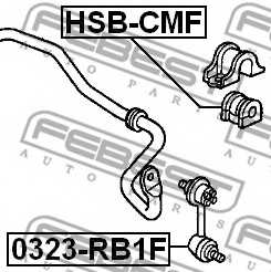Опора стабилизатора FEBEST HSB-CMF - изображение 1