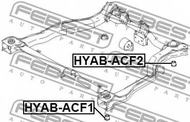Втулка балки моста FEBEST HYAB-ACF1 - изображение 1