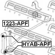 Подвеска стойки вала FEBEST HYAB-APF - изображение 1