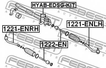Подвеска рулевого управления FEBEST HYAB-EDSG-KIT - изображение 1
