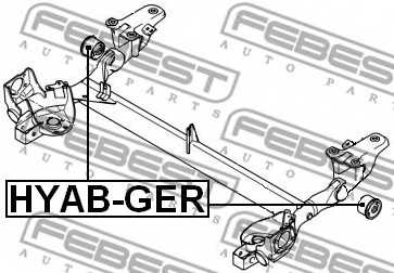 Втулка балки моста FEBEST HYAB-GER - изображение 1