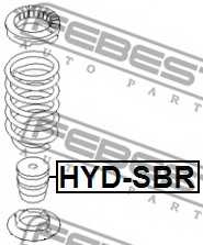 Амортизатор задний для HYUNDAI ACCENT, ELANTRA, i30, ix20, VELOSTER / KIA CERATO KOUP, CERATO, RIO, VENGA <b>FEBEST HYD-SBR</b> - изображение 1