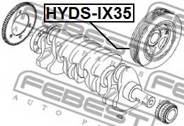 Ременный шкив коленвала FEBEST HYDS-IX35 - изображение 1