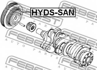 Шкив коленвала <b>FEBEST HYDS-SAN</b> - изображение 1