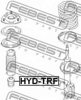 Амортизатор передний для HYUNDAI TRAJET(FO) <b>FEBEST HYD-TRF</b> - изображение 1