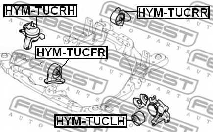 Подвеска двигателя FEBEST HYM-TUCFR - изображение 1
