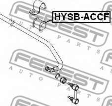 Опора стабилизатора FEBEST HYSB-ACCF - изображение 1