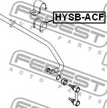 Опора стабилизатора FEBEST HYSB-ACF - изображение 1