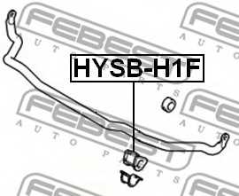 Опора стабилизатора FEBEST HYSB-H1F - изображение 1