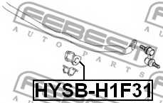 Опора стабилизатора FEBEST HYSB-H1F31 - изображение 1