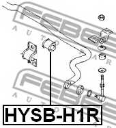Опора стабилизатора FEBEST HYSB-H1R - изображение 1