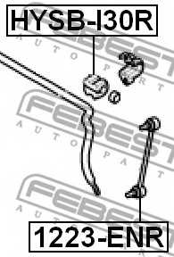 Опора стабилизатора FEBEST HYSB-I30R - изображение 1