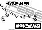 Втулка стабилизатора <b>FEBEST HYSB-NFR</b> - изображение 1