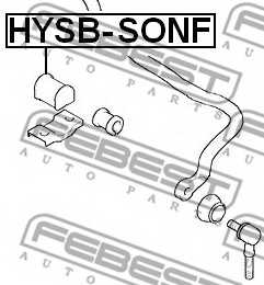 Опора стабилизатора FEBEST HYSB-SONF - изображение 1