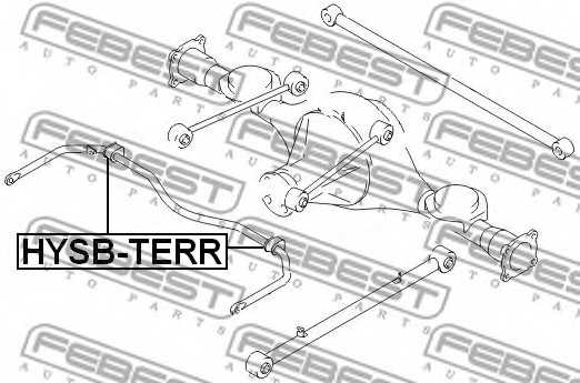 Опора стабилизатора FEBEST HYSB-TERR - изображение 1