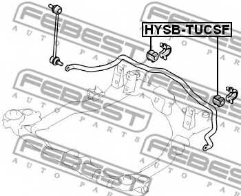 Опора стабилизатора FEBEST HYSB-TUCSF - изображение 1