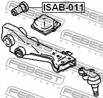 Подвеска рычага независимой подвески колеса FEBEST ISAB-011 - изображение 1