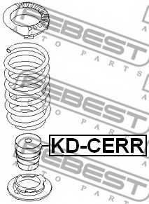 Амортизатор задний для KIA CERATO KOUP(TD), CERATO(LD,TD), SOUL(AM) <b>FEBEST KD-CERR</b> - изображение 1